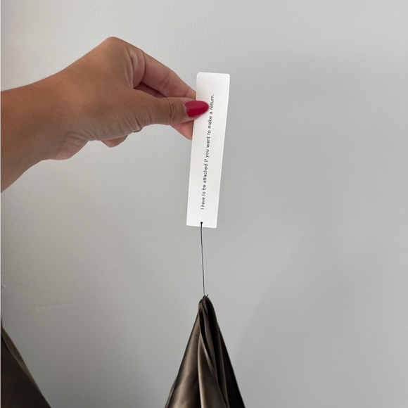 REFORMATION NWT Anaiis Silk Dress in Morel 6 - Picture 13 of 13